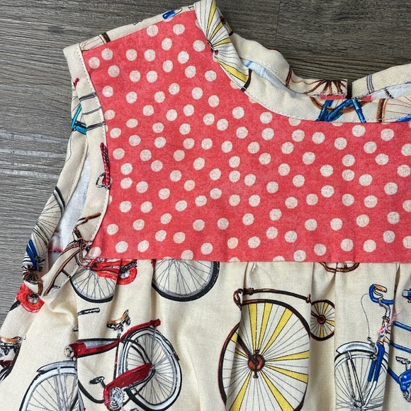 Bee Frances Little Girls Bicycle Dress, size 2 - Picture 3 of 6